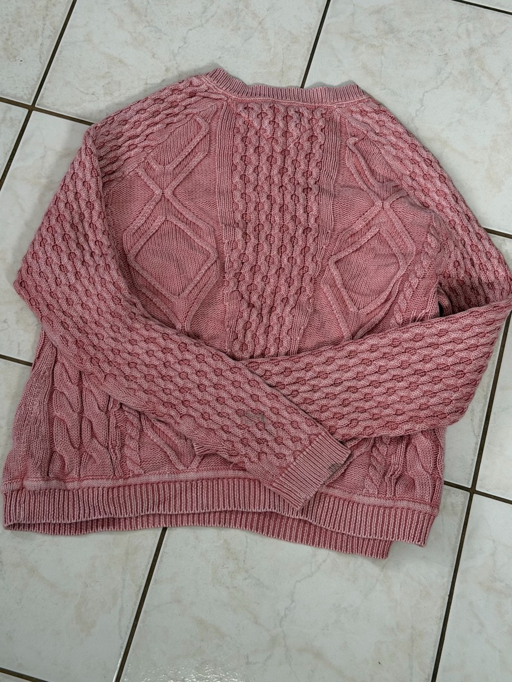 Tommy Hilfiger Pink Cable Knit Sweater - Picture 5 of 5